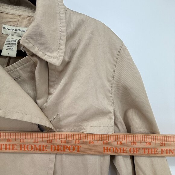 Banana Republic early 2000s Timeless trench coat with belt Womens Size Large - Picture 15 of 15